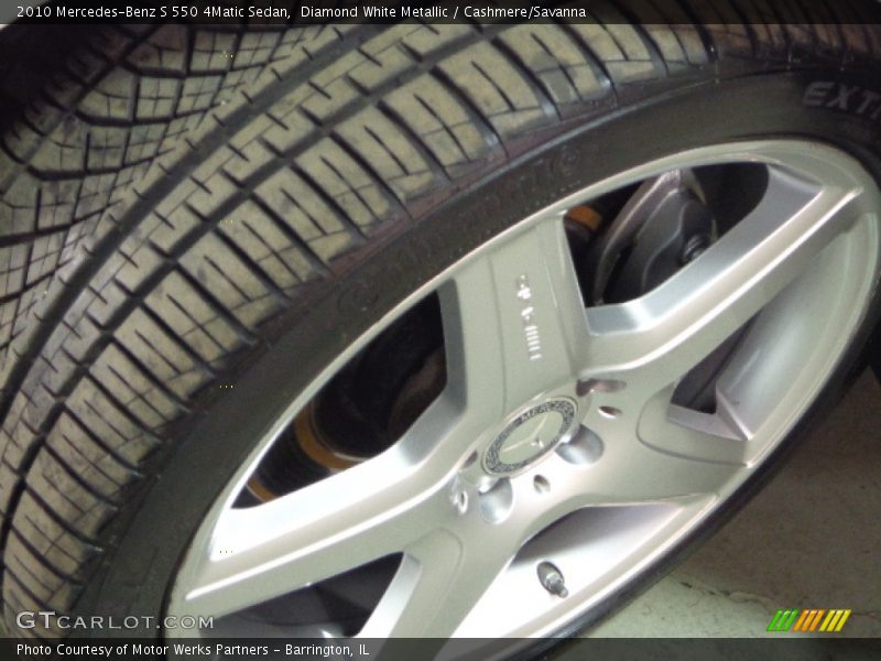 Diamond White Metallic / Cashmere/Savanna 2010 Mercedes-Benz S 550 4Matic Sedan