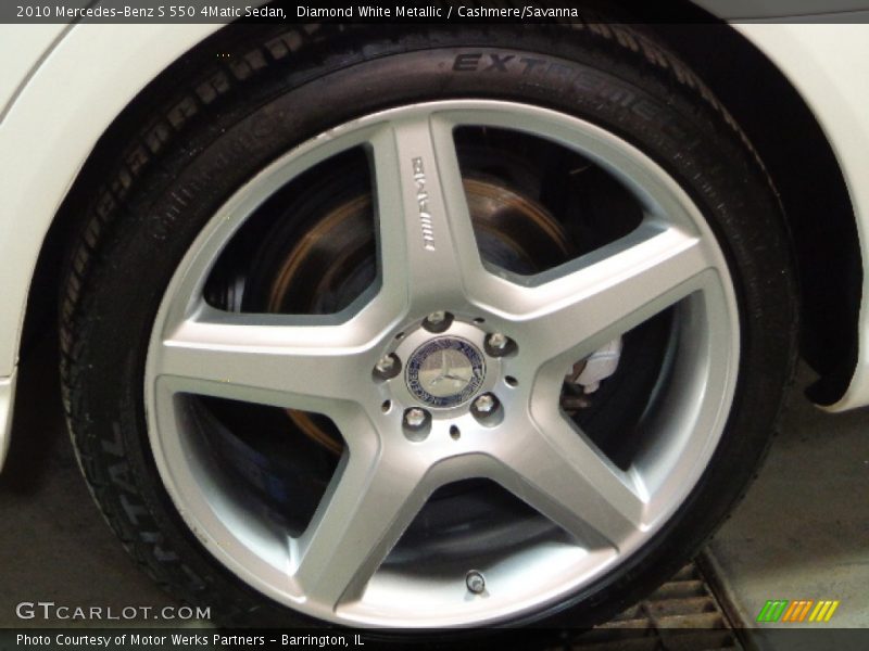 Diamond White Metallic / Cashmere/Savanna 2010 Mercedes-Benz S 550 4Matic Sedan