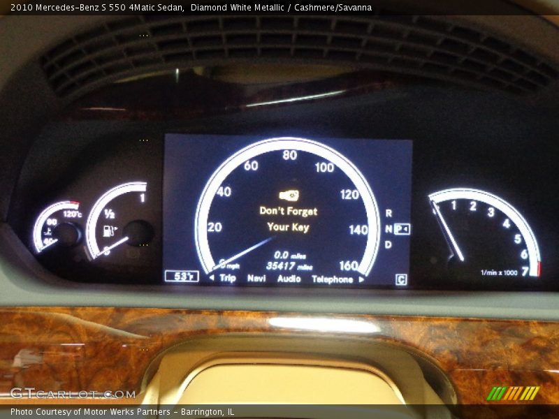 Diamond White Metallic / Cashmere/Savanna 2010 Mercedes-Benz S 550 4Matic Sedan