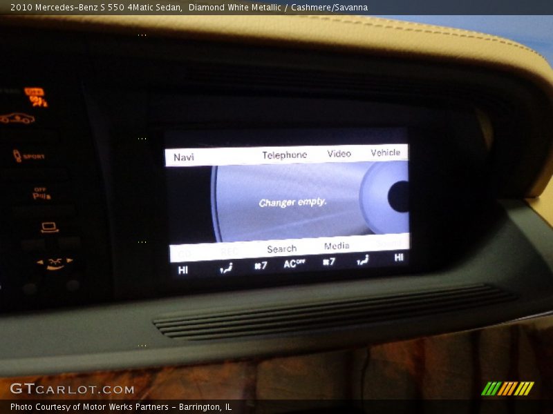 Diamond White Metallic / Cashmere/Savanna 2010 Mercedes-Benz S 550 4Matic Sedan