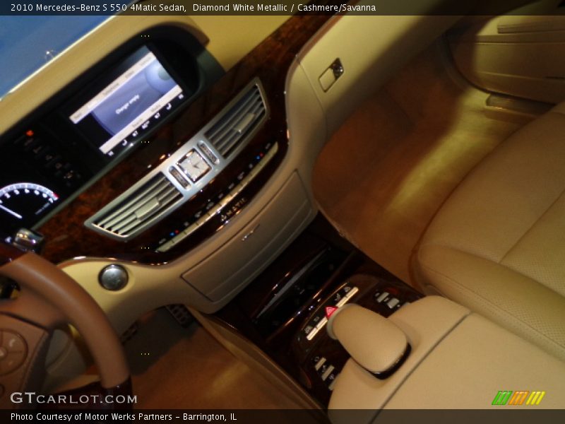 Diamond White Metallic / Cashmere/Savanna 2010 Mercedes-Benz S 550 4Matic Sedan