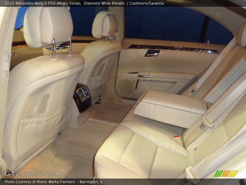 Diamond White Metallic / Cashmere/Savanna 2010 Mercedes-Benz S 550 4Matic Sedan