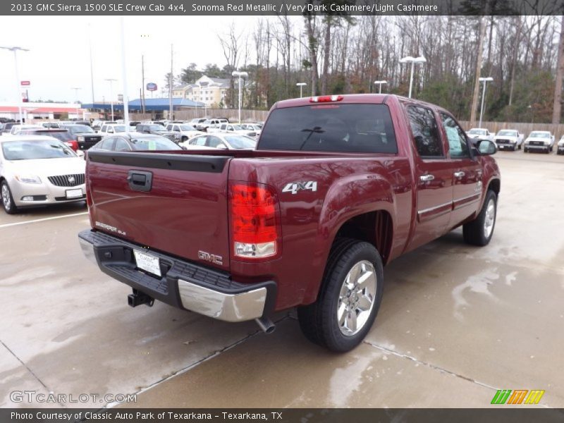Sonoma Red Metallic / Very Dark Cashmere/Light Cashmere 2013 GMC Sierra 1500 SLE Crew Cab 4x4