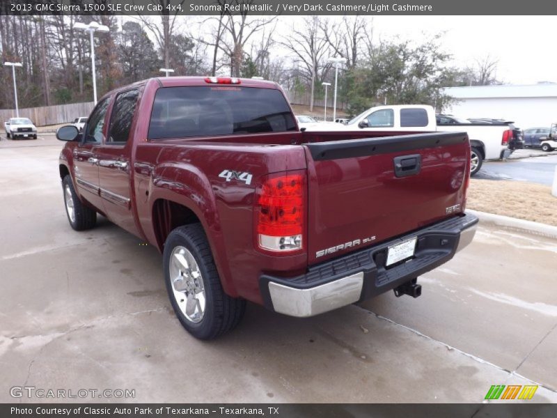 Sonoma Red Metallic / Very Dark Cashmere/Light Cashmere 2013 GMC Sierra 1500 SLE Crew Cab 4x4