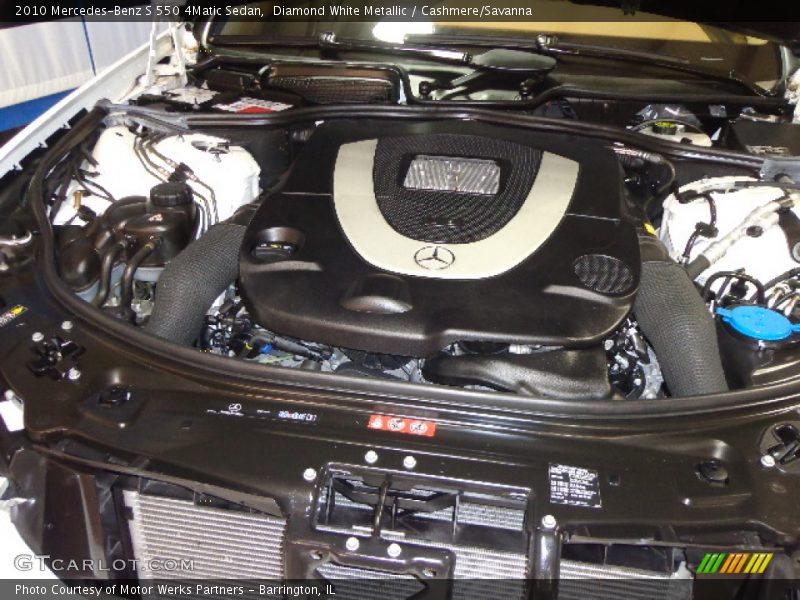 Diamond White Metallic / Cashmere/Savanna 2010 Mercedes-Benz S 550 4Matic Sedan