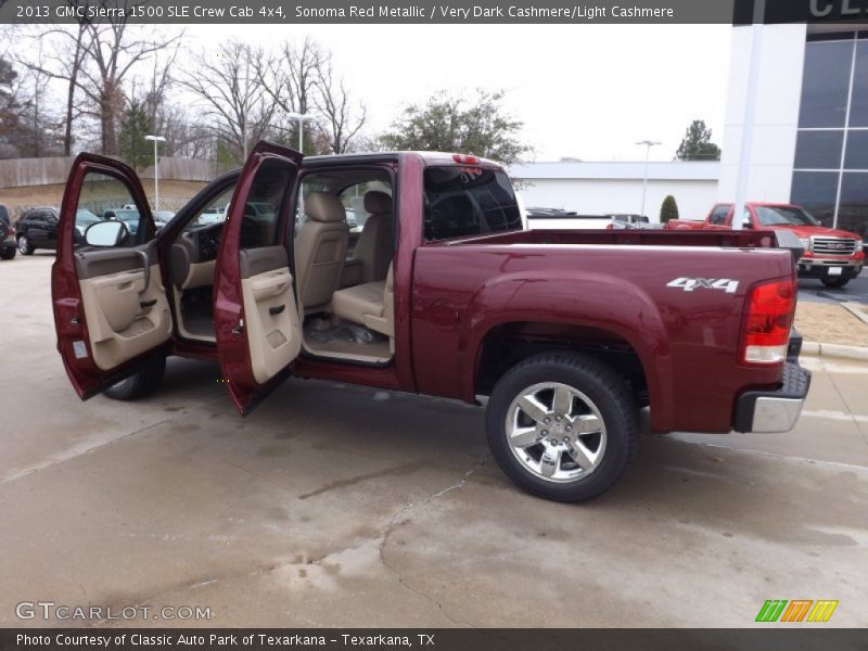 Sonoma Red Metallic / Very Dark Cashmere/Light Cashmere 2013 GMC Sierra 1500 SLE Crew Cab 4x4