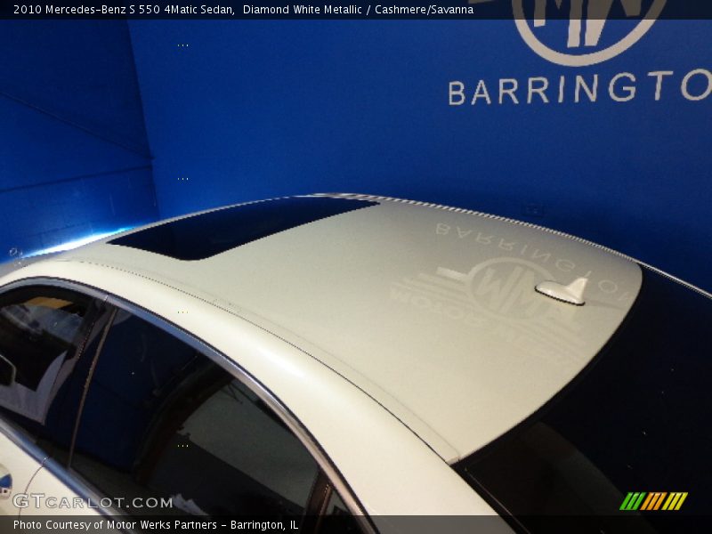 Diamond White Metallic / Cashmere/Savanna 2010 Mercedes-Benz S 550 4Matic Sedan