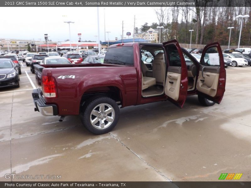 Sonoma Red Metallic / Very Dark Cashmere/Light Cashmere 2013 GMC Sierra 1500 SLE Crew Cab 4x4