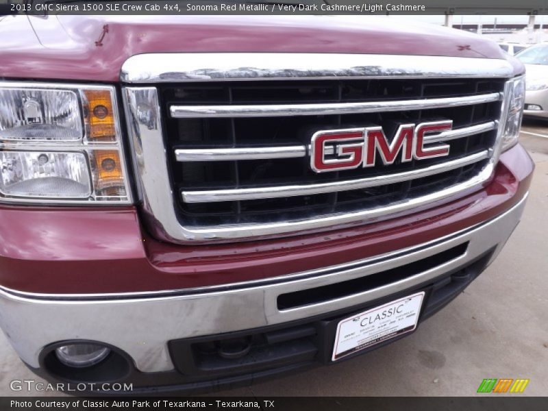 Sonoma Red Metallic / Very Dark Cashmere/Light Cashmere 2013 GMC Sierra 1500 SLE Crew Cab 4x4