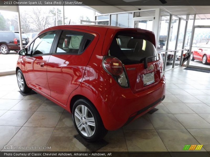 Salsa (Red) / Silver/Silver 2013 Chevrolet Spark LS