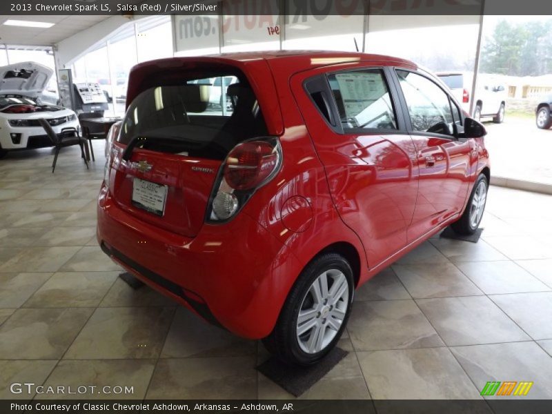 Salsa (Red) / Silver/Silver 2013 Chevrolet Spark LS