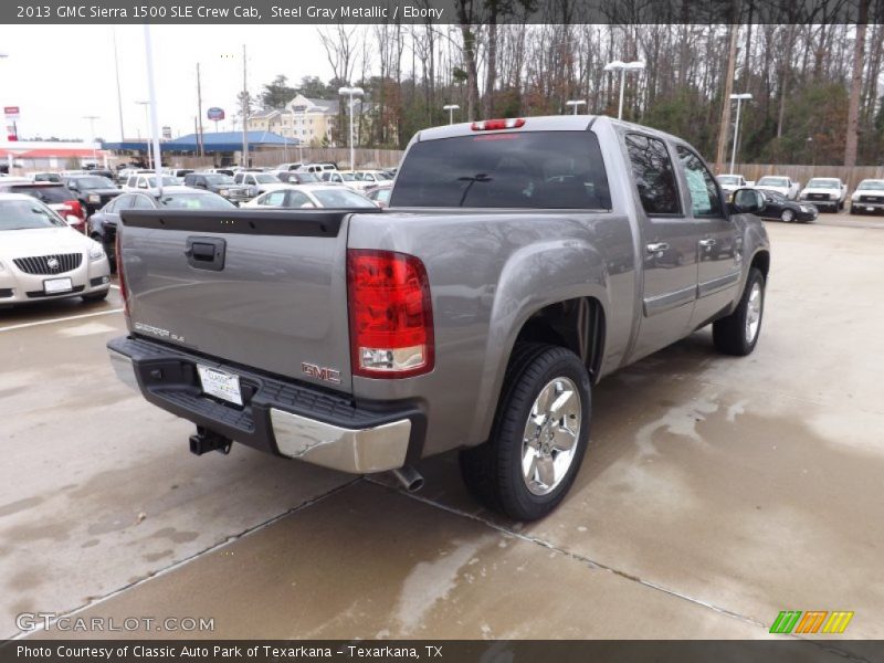 Steel Gray Metallic / Ebony 2013 GMC Sierra 1500 SLE Crew Cab