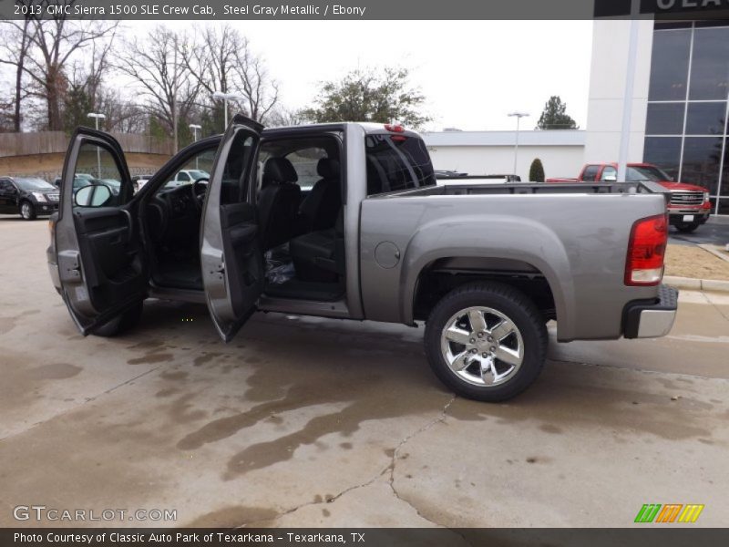 Steel Gray Metallic / Ebony 2013 GMC Sierra 1500 SLE Crew Cab