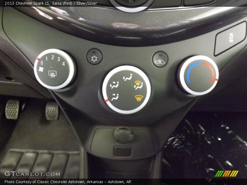 Salsa (Red) / Silver/Silver 2013 Chevrolet Spark LS