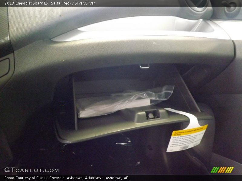 Salsa (Red) / Silver/Silver 2013 Chevrolet Spark LS
