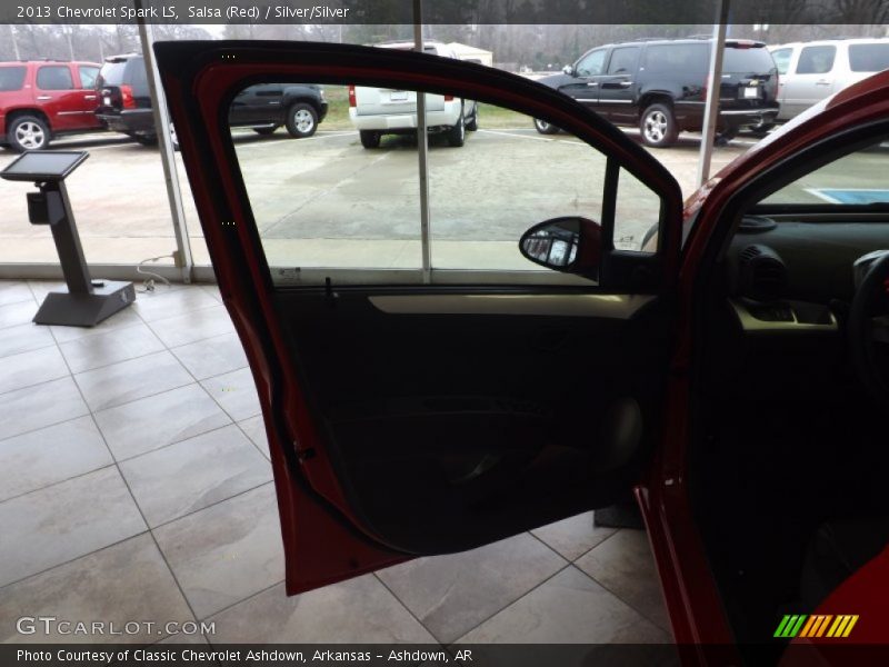 Salsa (Red) / Silver/Silver 2013 Chevrolet Spark LS