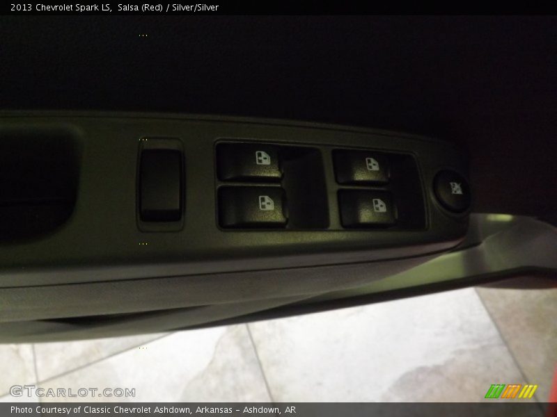 Salsa (Red) / Silver/Silver 2013 Chevrolet Spark LS