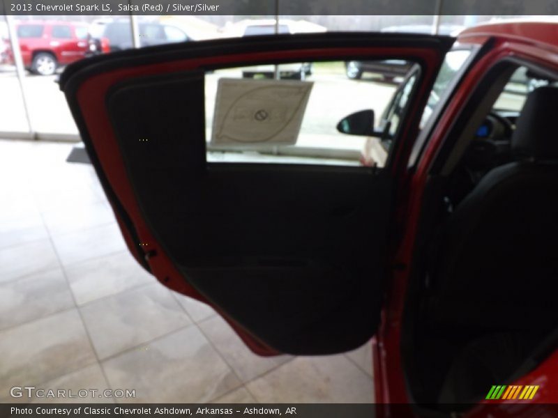 Salsa (Red) / Silver/Silver 2013 Chevrolet Spark LS