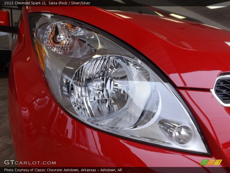 Salsa (Red) / Silver/Silver 2013 Chevrolet Spark LS