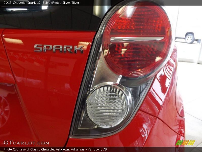Salsa (Red) / Silver/Silver 2013 Chevrolet Spark LS