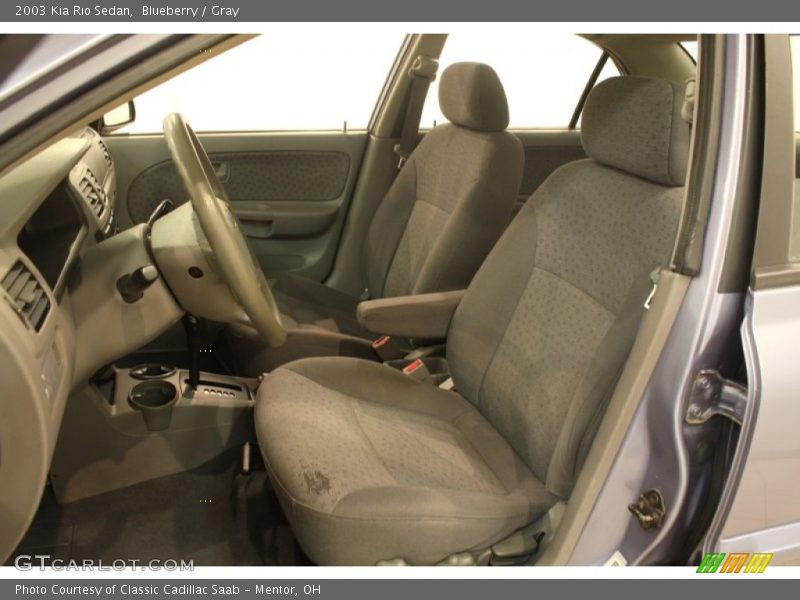 Blueberry / Gray 2003 Kia Rio Sedan
