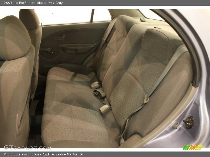 Blueberry / Gray 2003 Kia Rio Sedan