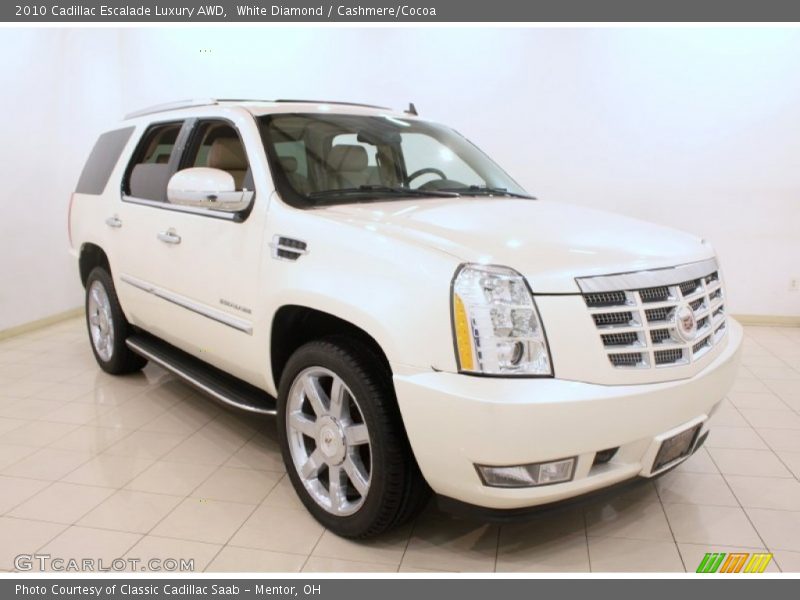 White Diamond / Cashmere/Cocoa 2010 Cadillac Escalade Luxury AWD