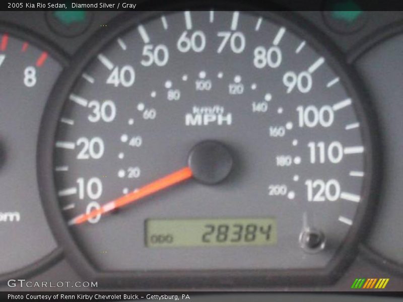 Diamond Silver / Gray 2005 Kia Rio Sedan