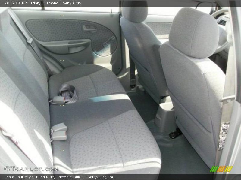 Diamond Silver / Gray 2005 Kia Rio Sedan