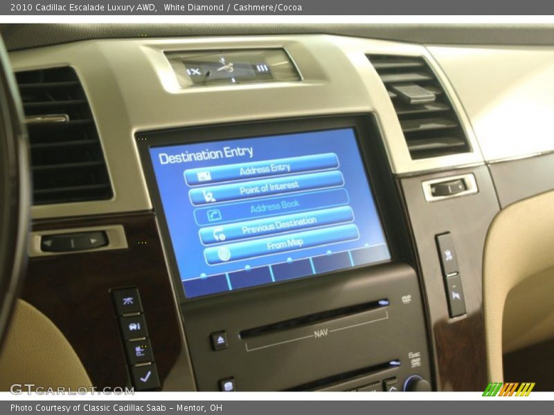 White Diamond / Cashmere/Cocoa 2010 Cadillac Escalade Luxury AWD