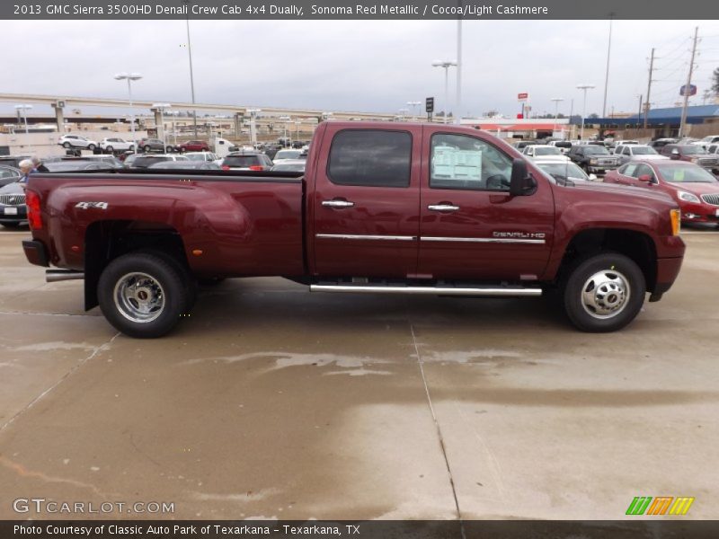 Sonoma Red Metallic / Cocoa/Light Cashmere 2013 GMC Sierra 3500HD Denali Crew Cab 4x4 Dually