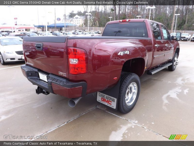 Sonoma Red Metallic / Cocoa/Light Cashmere 2013 GMC Sierra 3500HD Denali Crew Cab 4x4 Dually