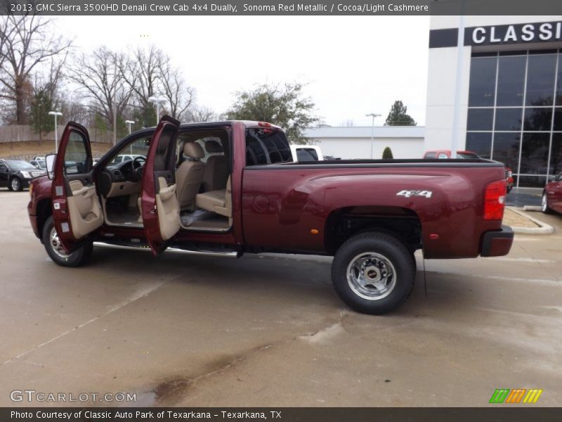 Sonoma Red Metallic / Cocoa/Light Cashmere 2013 GMC Sierra 3500HD Denali Crew Cab 4x4 Dually