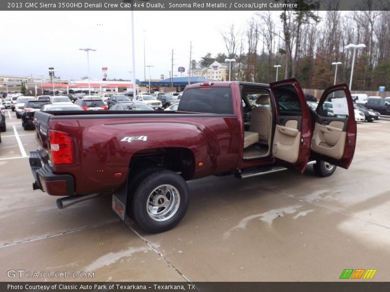 Sonoma Red Metallic / Cocoa/Light Cashmere 2013 GMC Sierra 3500HD Denali Crew Cab 4x4 Dually