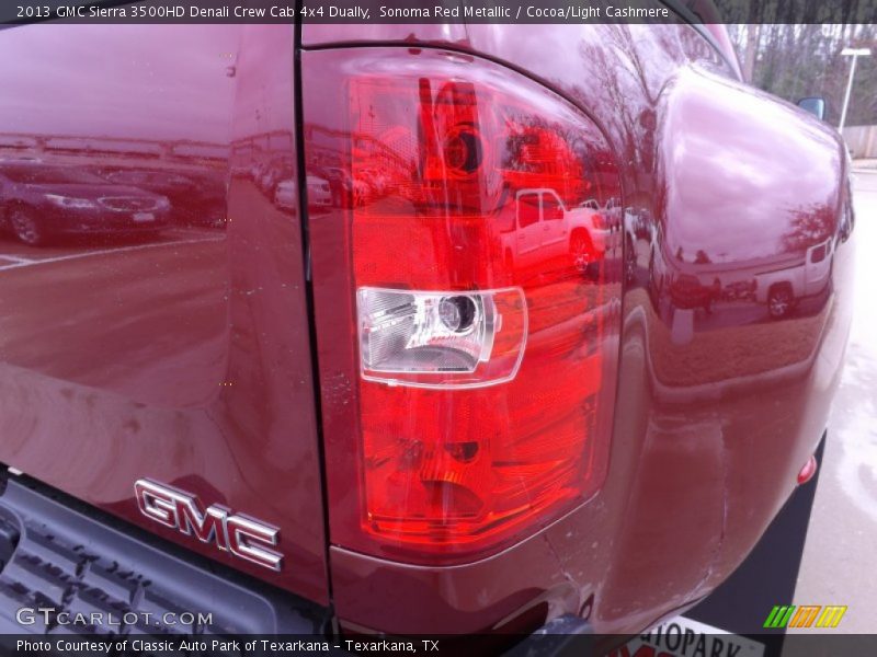 Sonoma Red Metallic / Cocoa/Light Cashmere 2013 GMC Sierra 3500HD Denali Crew Cab 4x4 Dually