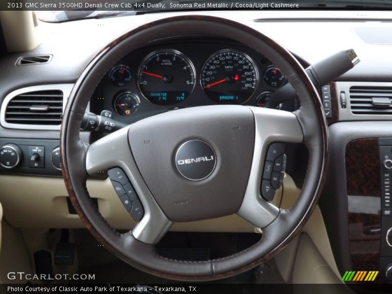 Sonoma Red Metallic / Cocoa/Light Cashmere 2013 GMC Sierra 3500HD Denali Crew Cab 4x4 Dually