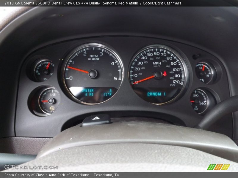Sonoma Red Metallic / Cocoa/Light Cashmere 2013 GMC Sierra 3500HD Denali Crew Cab 4x4 Dually