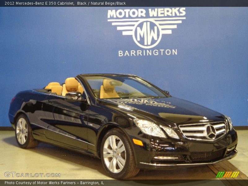 Black / Natural Beige/Black 2012 Mercedes-Benz E 350 Cabriolet