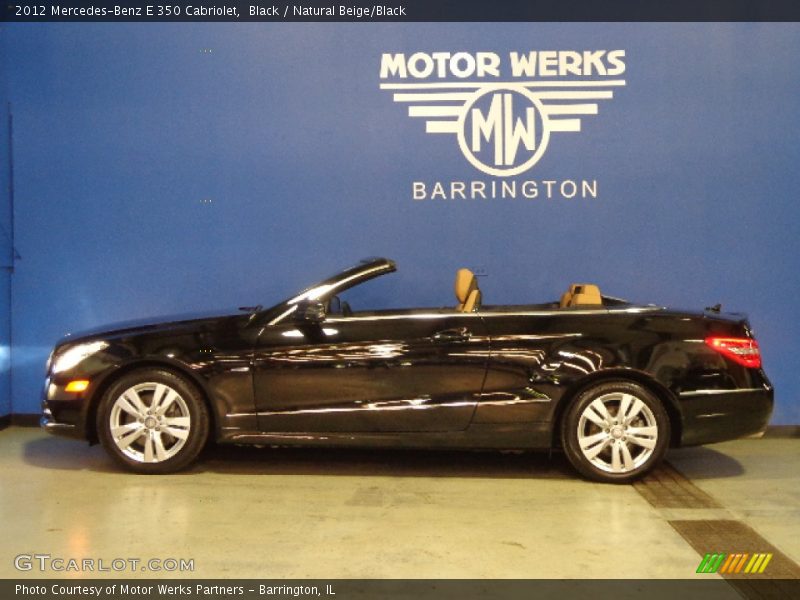 Black / Natural Beige/Black 2012 Mercedes-Benz E 350 Cabriolet