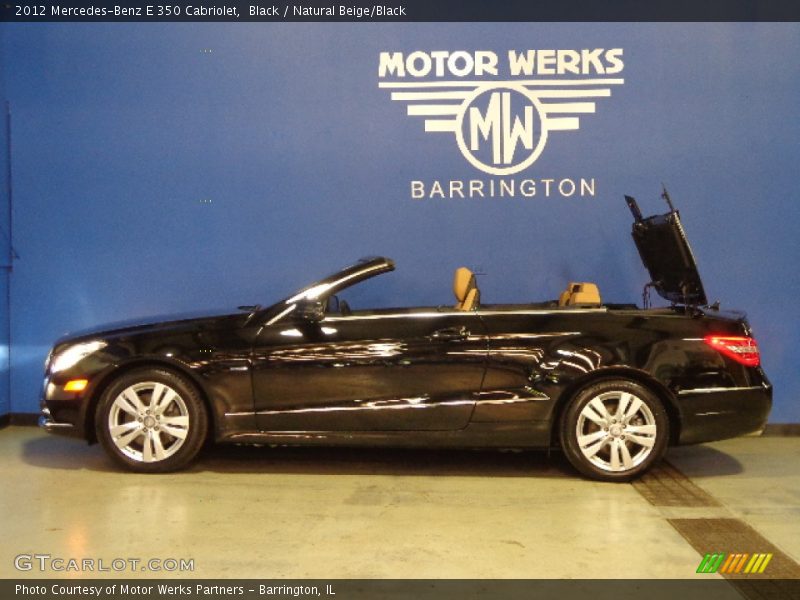 Black / Natural Beige/Black 2012 Mercedes-Benz E 350 Cabriolet