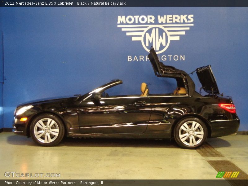 Black / Natural Beige/Black 2012 Mercedes-Benz E 350 Cabriolet