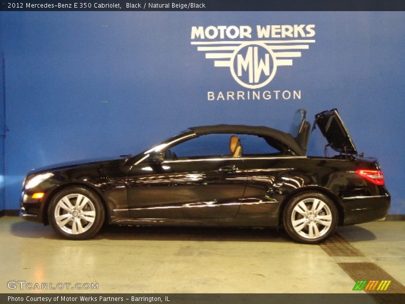 Black / Natural Beige/Black 2012 Mercedes-Benz E 350 Cabriolet