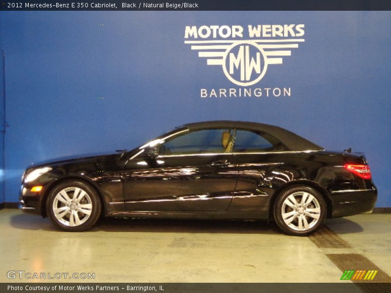 Black / Natural Beige/Black 2012 Mercedes-Benz E 350 Cabriolet