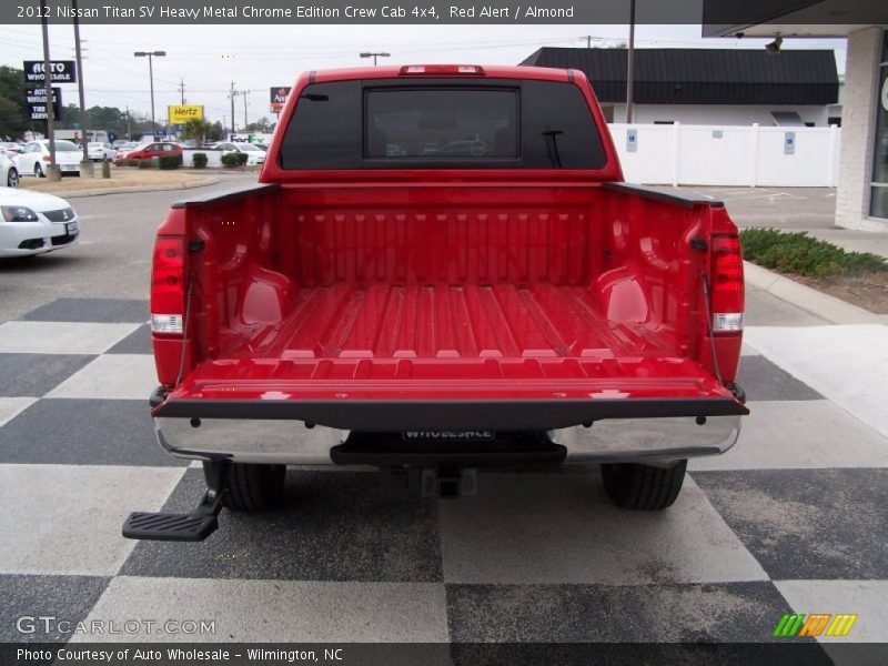 Red Alert / Almond 2012 Nissan Titan SV Heavy Metal Chrome Edition Crew Cab 4x4