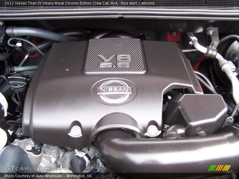 Red Alert / Almond 2012 Nissan Titan SV Heavy Metal Chrome Edition Crew Cab 4x4