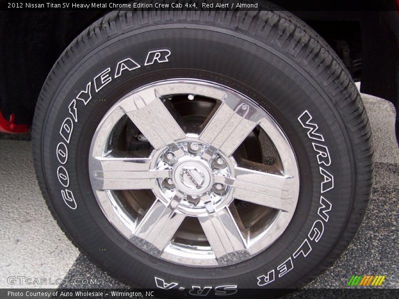 Red Alert / Almond 2012 Nissan Titan SV Heavy Metal Chrome Edition Crew Cab 4x4