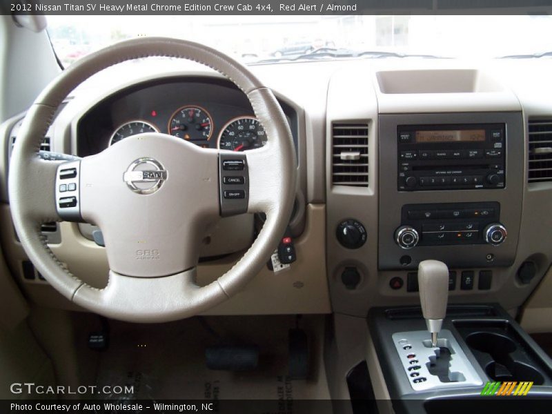 Red Alert / Almond 2012 Nissan Titan SV Heavy Metal Chrome Edition Crew Cab 4x4