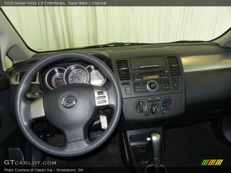 Super Black / Charcoal 2010 Nissan Versa 1.8 S Hatchback
