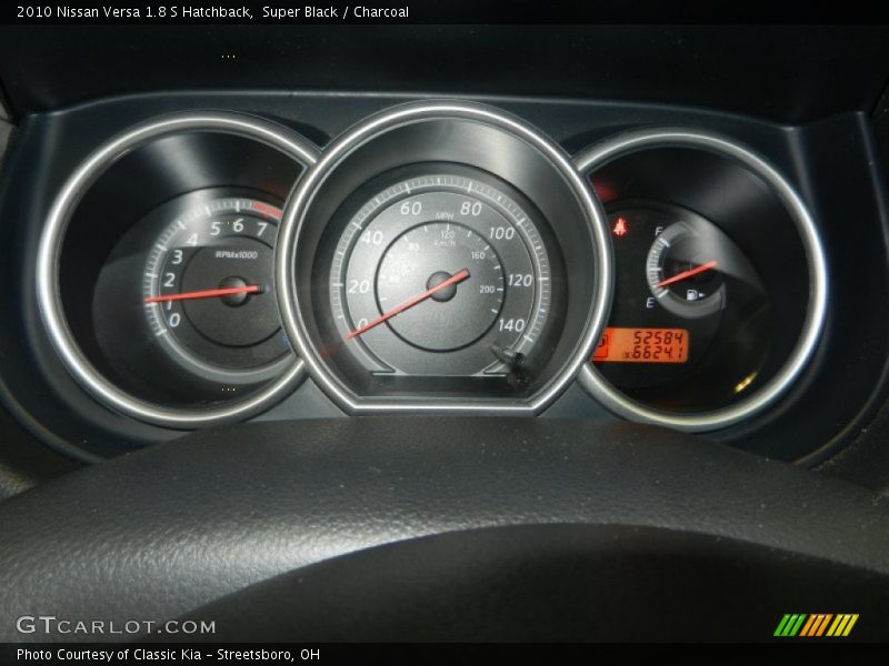 Super Black / Charcoal 2010 Nissan Versa 1.8 S Hatchback