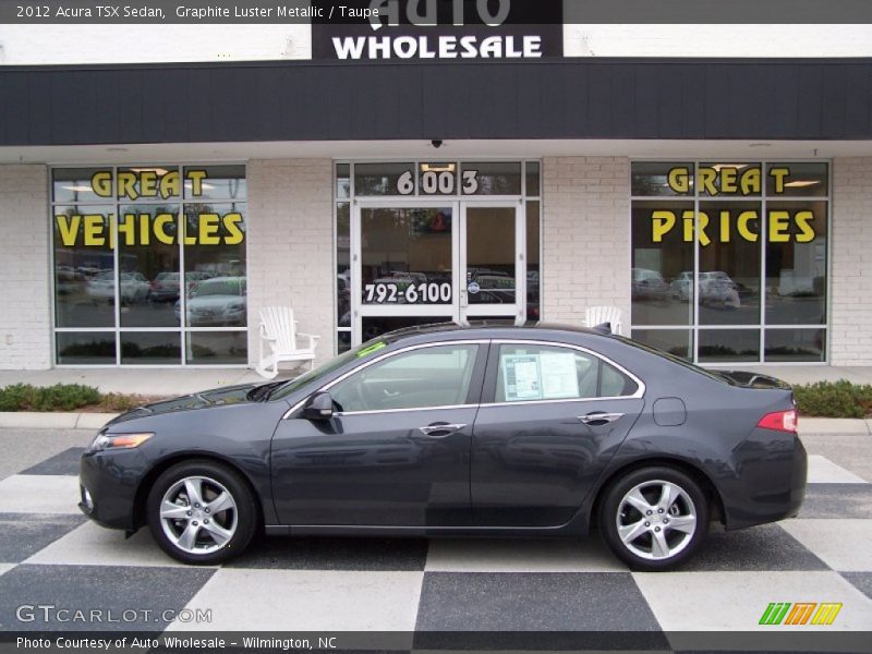 Graphite Luster Metallic / Taupe 2012 Acura TSX Sedan